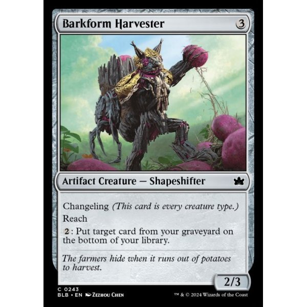 画像2: 樹皮形成の収穫者/Barkform Harvester (2)