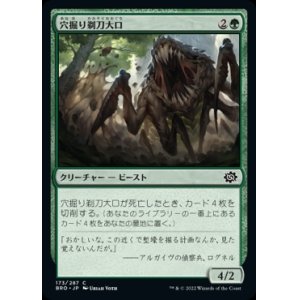 画像: 《穴掘り剃刀大口/Burrowing Razormaw(173)》【JPN】[BRO緑C]