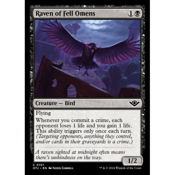 画像2: 不吉な前兆の鴉/Raven of Fell Omens (2)